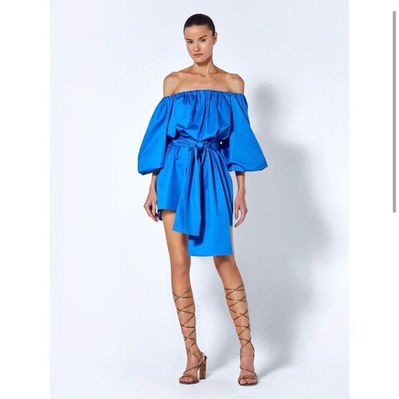 NEW‎ Alexis Doriana off the shoulders Dress Size S blue azur - Picture 1 of 12
